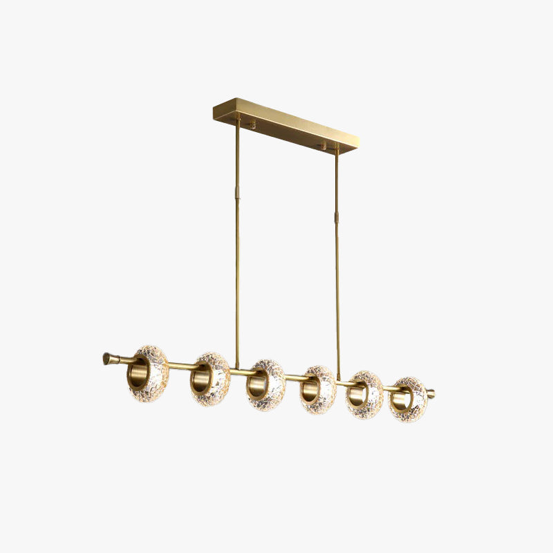 Marilyn Modern Luxury metal/Glass Pendant Light, Gold - Lumpaz