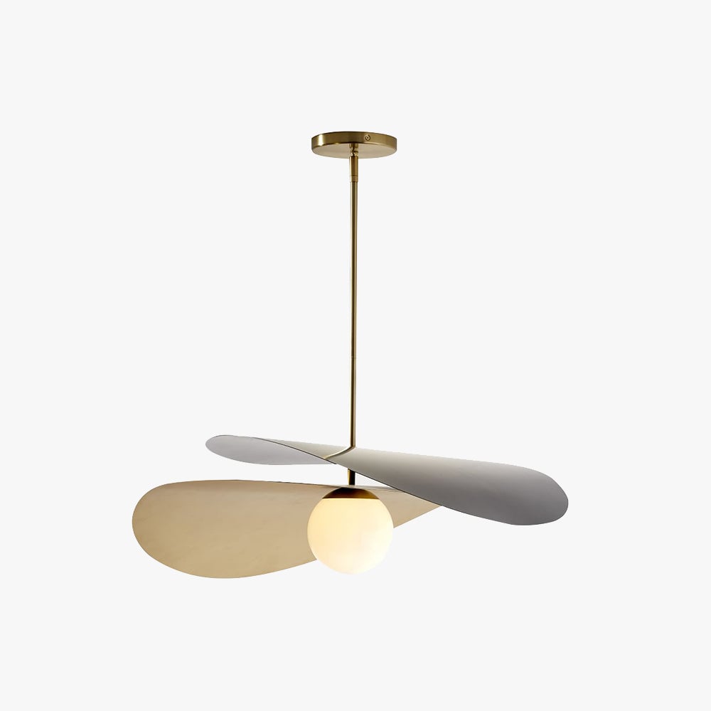 Carins Decorative Geometric Metal Pendant Light, Black/Gold - Lumpaz