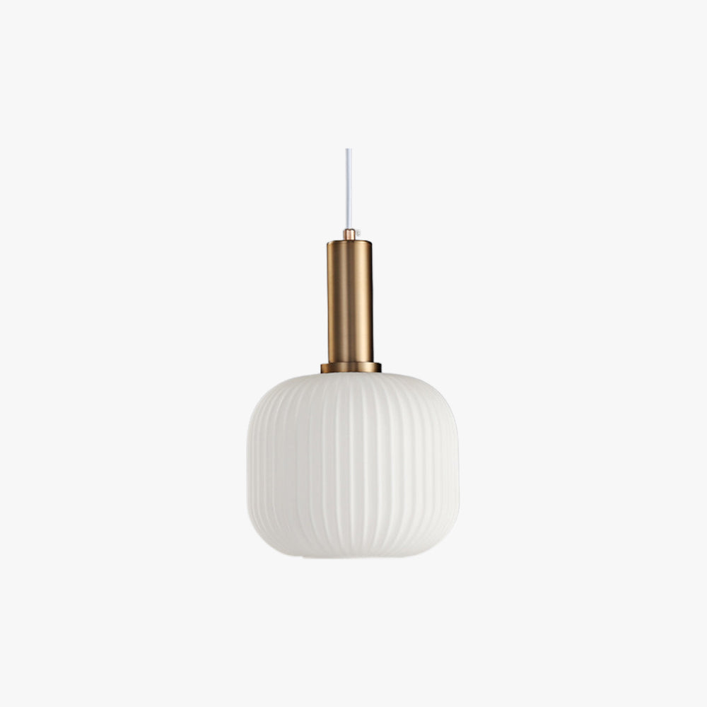 Hailie Morden Bubble Glass Pendant Light, White, Bedroom - Lumpaz
