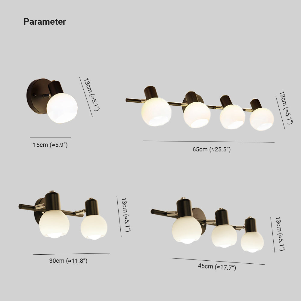 Valentina Vanity Glass Art Wall Lamp, Glass/Metal - Lumpaz