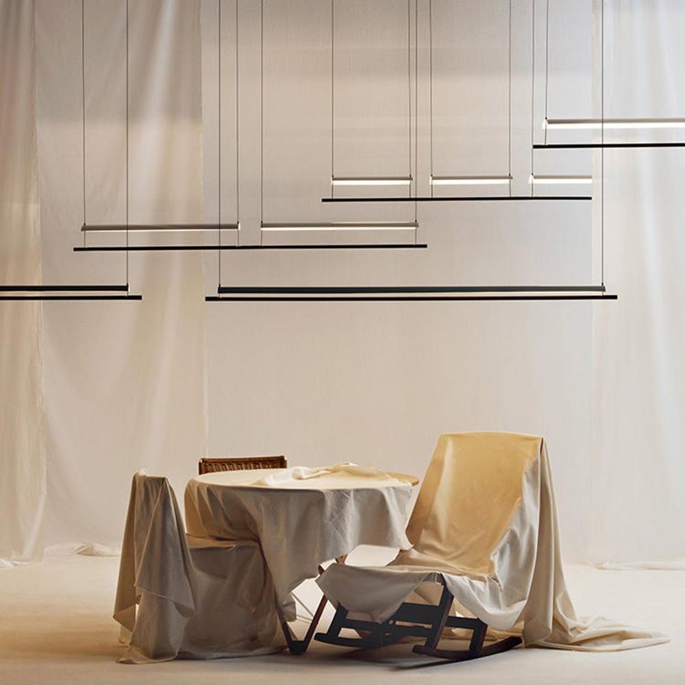 Edge Minimalist Linear Metal Pendant Light - Lumpaz