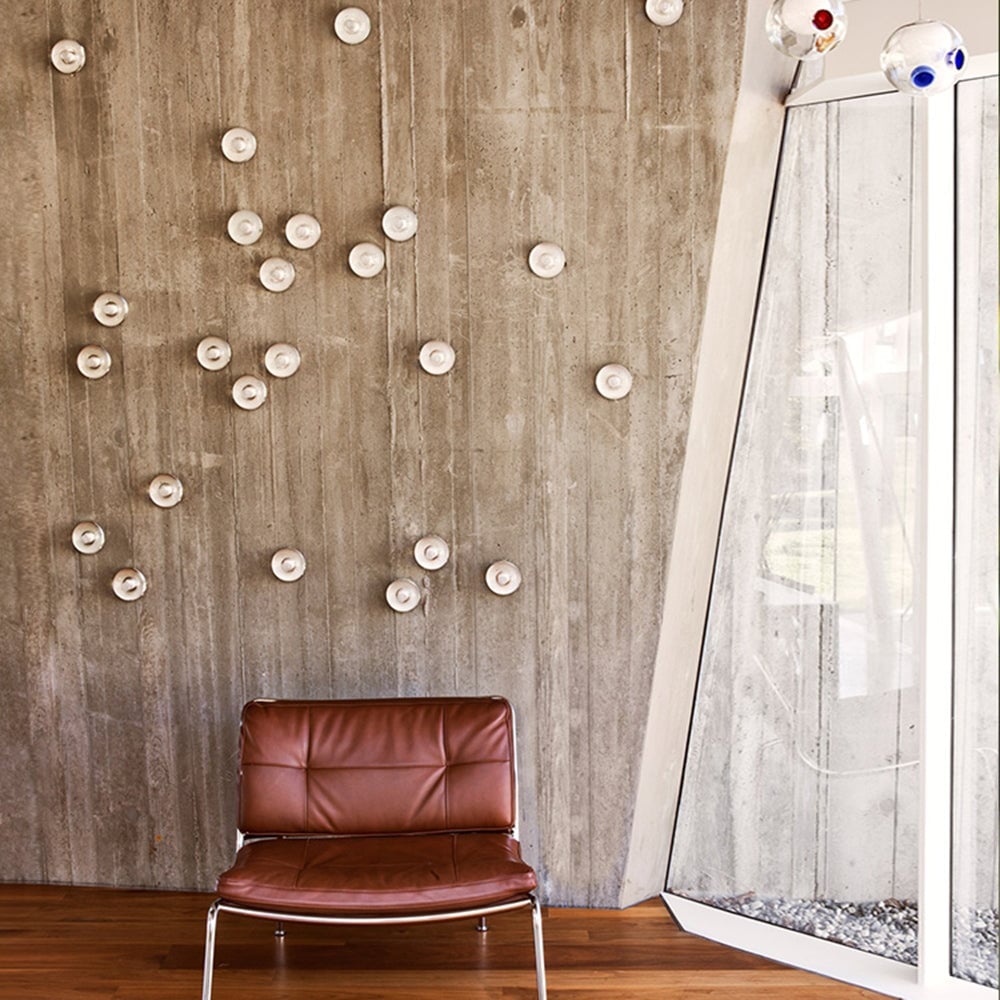 Valentina Waterproof Semi-circular Glass Outdoor Wall Lamp, Transparent - Lumpaz