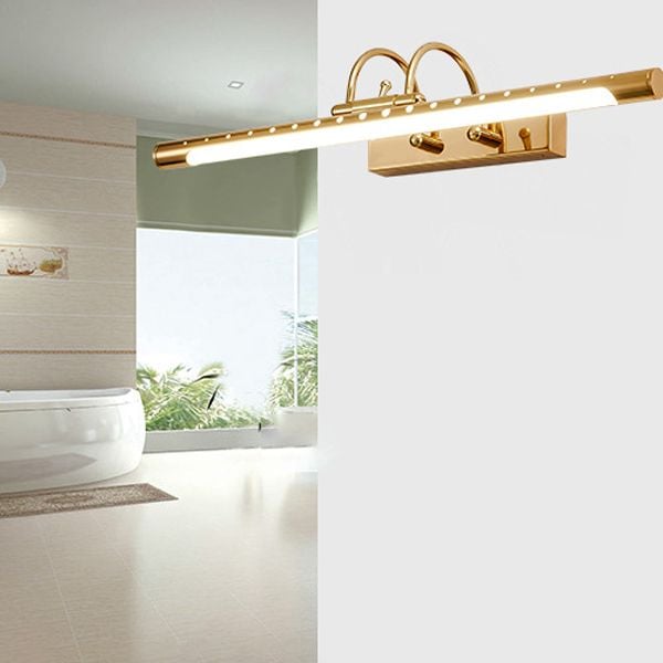 Eryn Modern Linear Vanity Wall Lamp, Gold, Bathroom/Kitchen - Lumpaz