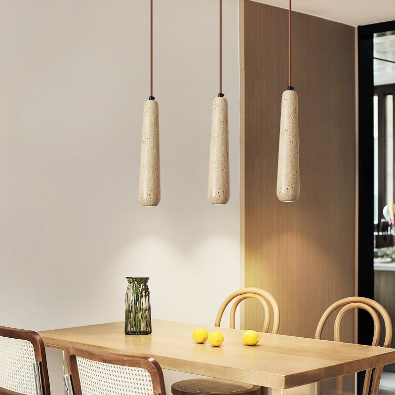 Ozawa Minimalist Wooden Pendant Light, Natural Wood Color - Lumpaz