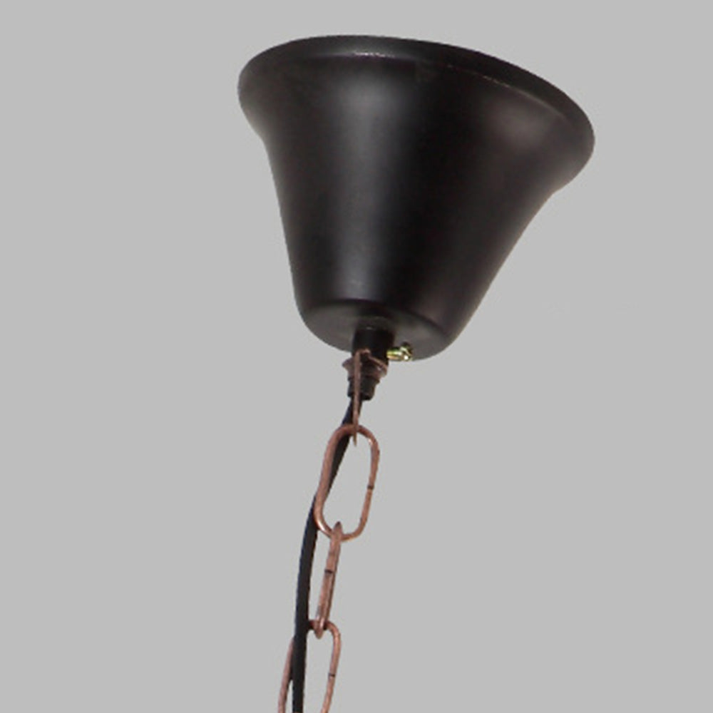 Austin Retro Starry Metal & Wood Pendant Light - Lumpaz