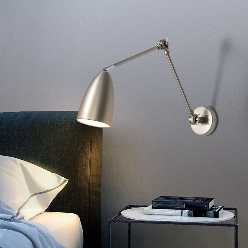 Brady Wall Lamp Minimalist/Modern, Adjustable Metal, 3 Color, Bedroom - Lumpaz