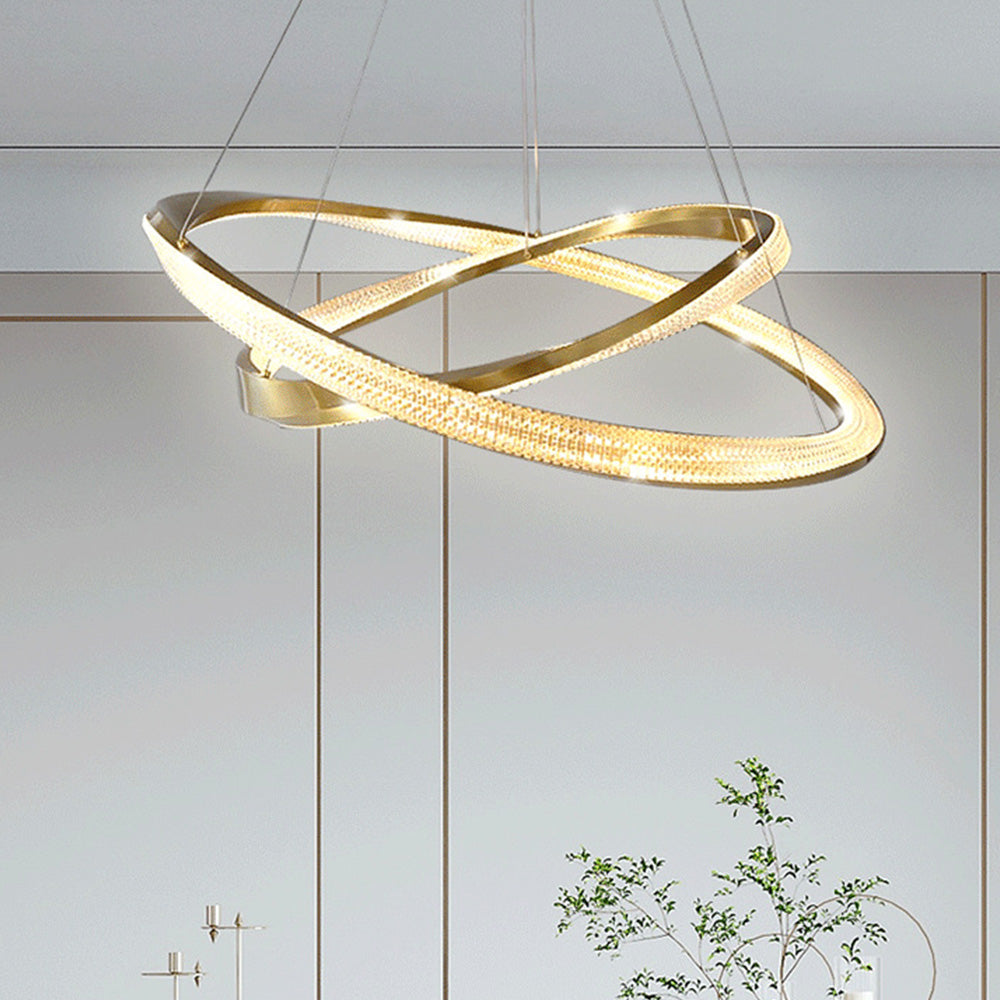 Kirsten Pendant Light, Aluminium & Arcylic, 1/2 Rings, 2 Color - Lumpaz