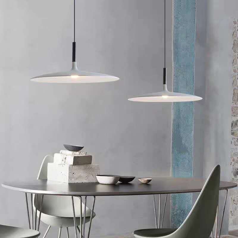 Morandi Pendant Light Pan, Plate Shape, Industrial - Lumpaz