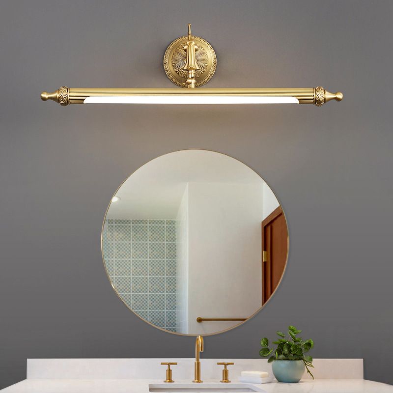 Félicie Vintage Linear Resin&Glass Wall Lamps, Gold - Lumpaz