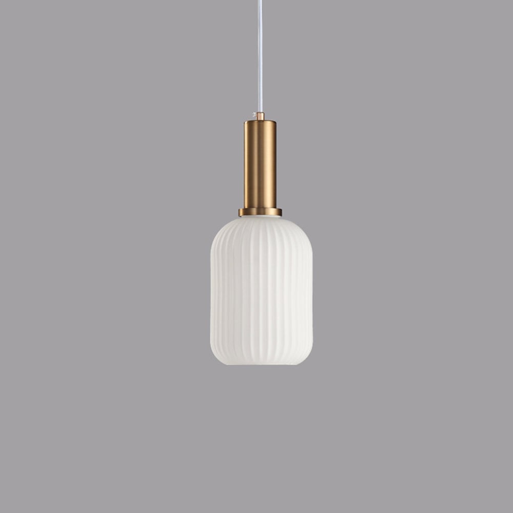 Hailie Morden Bubble Glass Pendant Light, White, Bedroom - Lumpaz