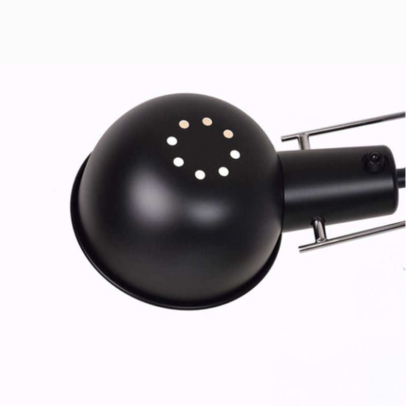 Brady Long Swing Adjustable Arm Wall Lamp Metal Black/White Bedroom - Lumpaz