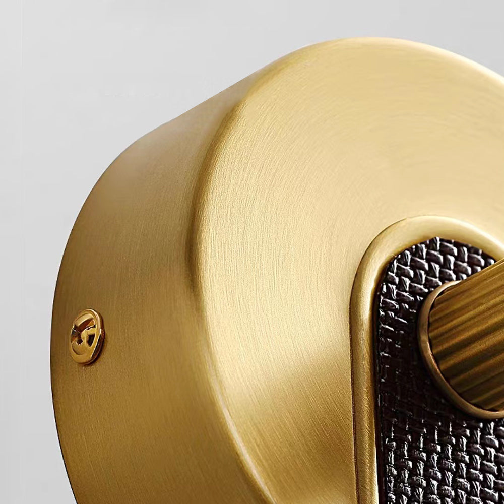 Leigh Retro Linear Metal/Acrylic Wall Lamp, Brass - Lumpaz