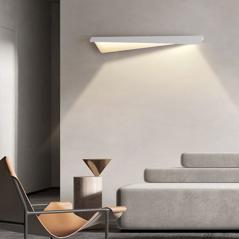 Leigh White Fold Vanity Wall Lamp - Lumpaz