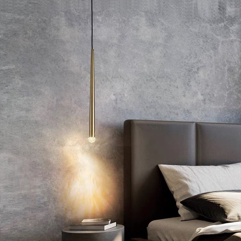 Carr Pendant Light Linear Modern, Metal, Gold, Living Rooms - Lumpaz