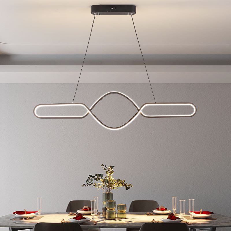 Bouvet Nordic Geometric Cross-Linear Pendant Light - Lumpaz