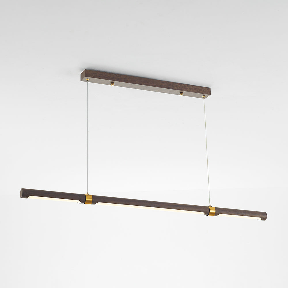 Ozawa Modern Minimalist Pendant Light, Metal Water Transfer Wood - Lumpaz