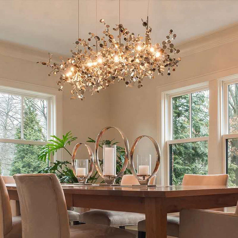 Olivia Artsy Classy Cluster Fireworks Pendant Light, Stainless steel - Lumpaz