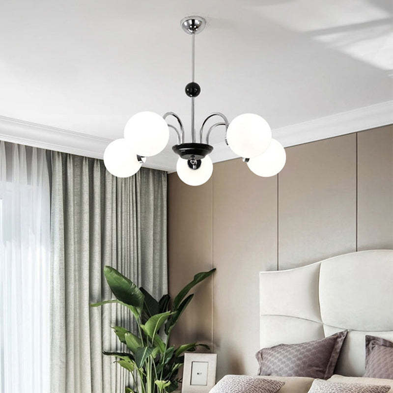 Modern Globe Glass Art Deco Chandelier, Living Room - Lumpaz