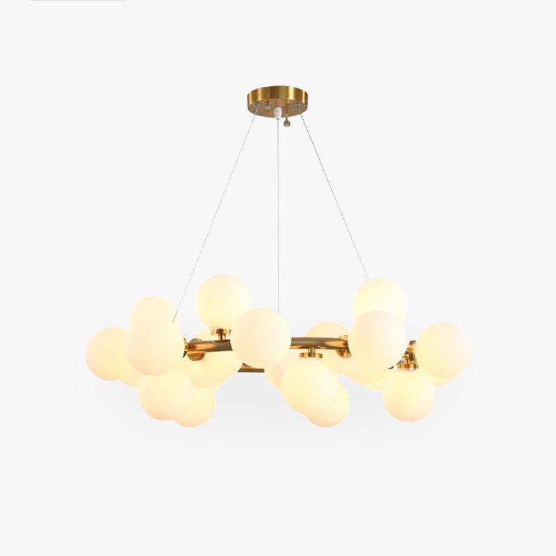 Valentina Chandelier Bubble, Magic Beans, Glass, Dining Room - Lumpaz