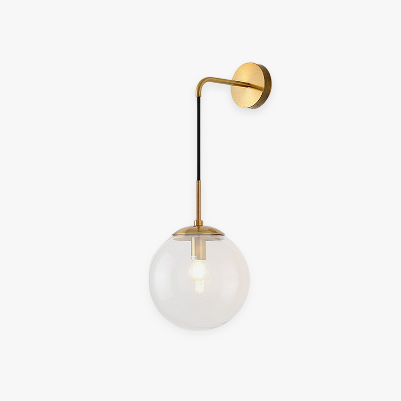 Valentina Modern LED Wall Reading Lamp Single Head, Black/Gold - Lumpaz