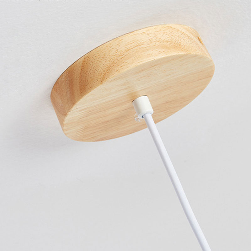 Ozawa Cylindrical Wood Pendant Light for Bedroom Kitchen Island - Lumpaz