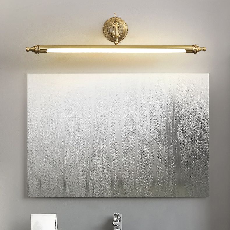 Félicie Vintage Linear Resin&Glass Wall Lamps, Gold - Lumpaz