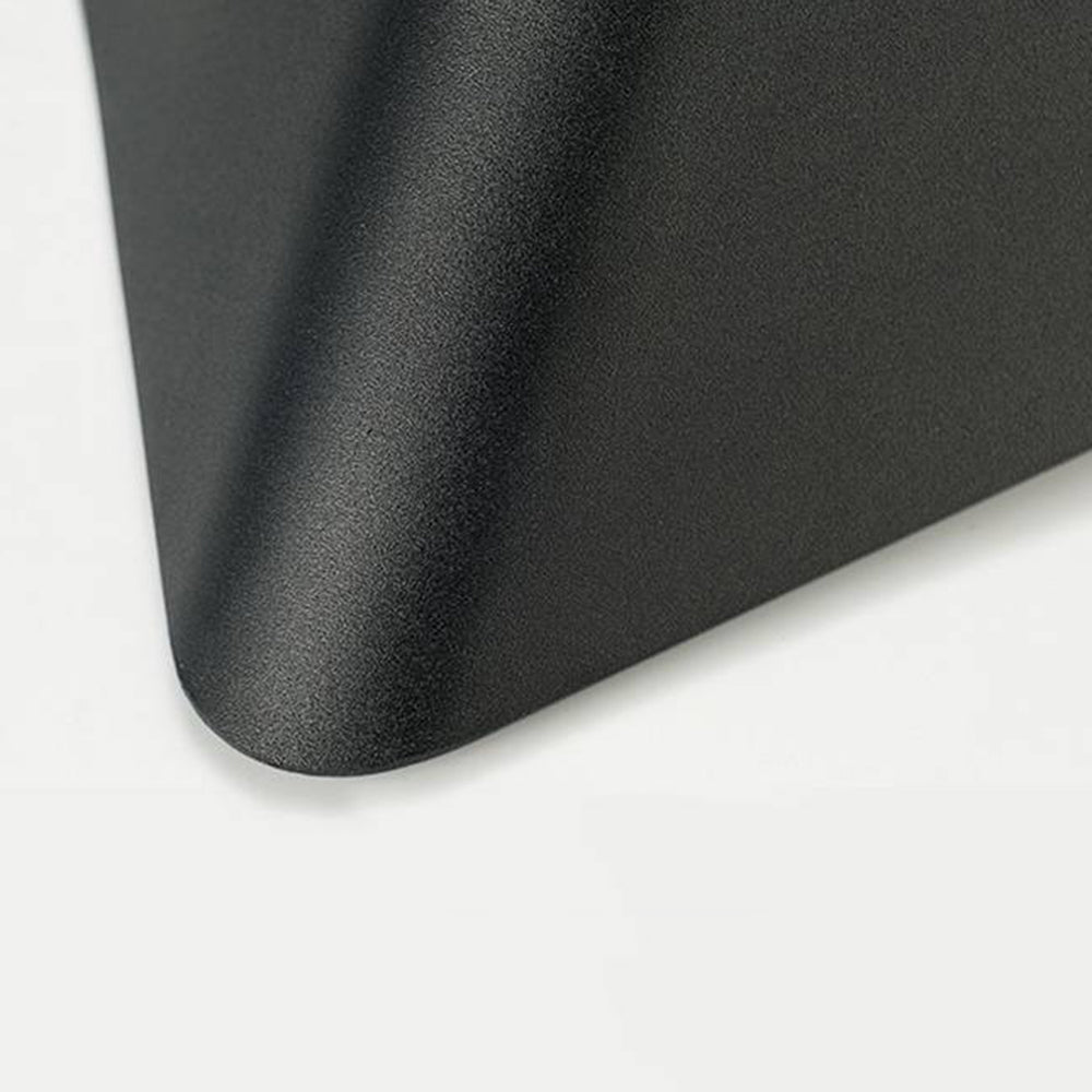 Orr Minimalist Triangle Metal Outdoor Wall Lamp, Balck/White - Lumpaz