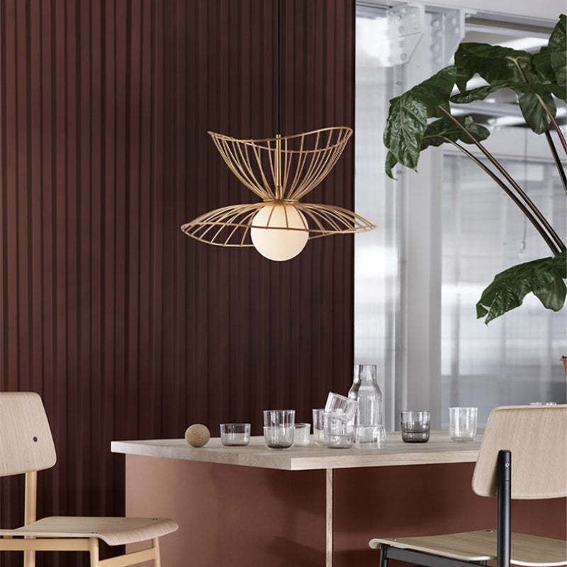 Renée Pendant Light Modern, Metal, Gold/Black, Kitchen Island - Lumpaz