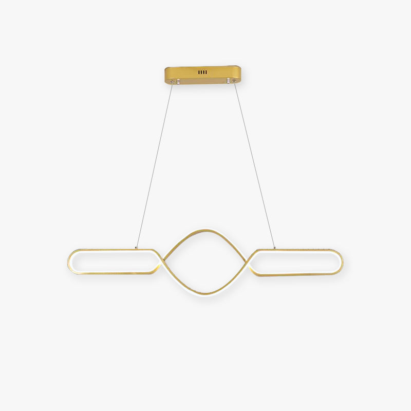 Bouvet Nordic Geometric Cross-Linear Pendant Light - Lumpaz