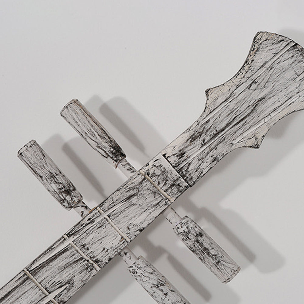 Austin Wall Lamp Lute Vintage Lantern Wooden Gray, Dining Room - Lumpaz