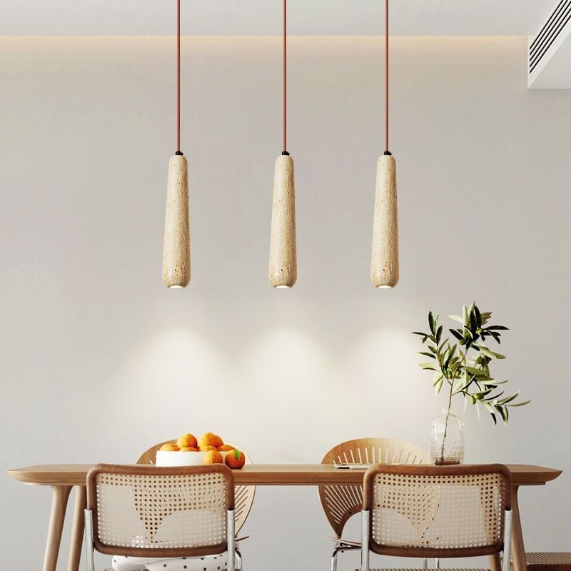 Ozawa Minimalist Wooden Pendant Light, Natural Wood Color - Lumpaz