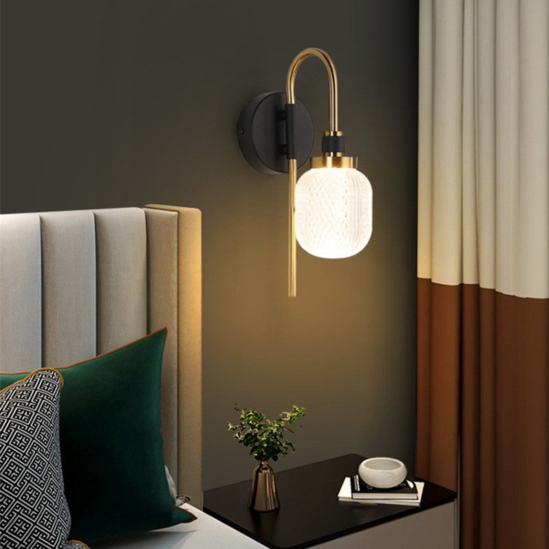 Blair Modern Metal/Acrylic Wall Lamp, 2 Style - Lumpaz