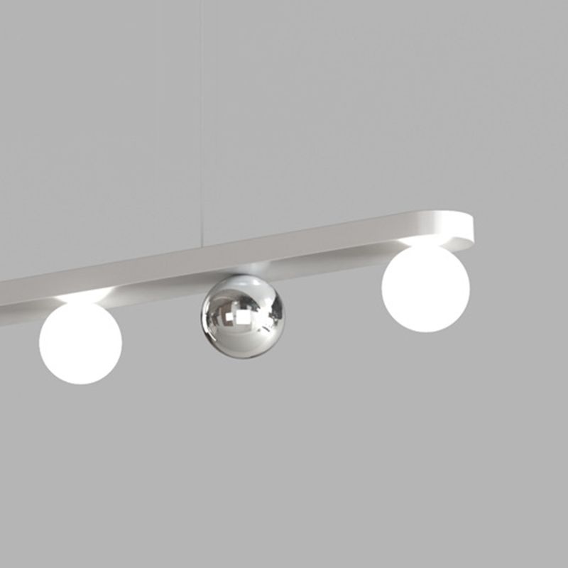Valentina Pendant Light Multi Globe Modern, Metal/Acrylic, Silver, Dining Room - Lumpaz