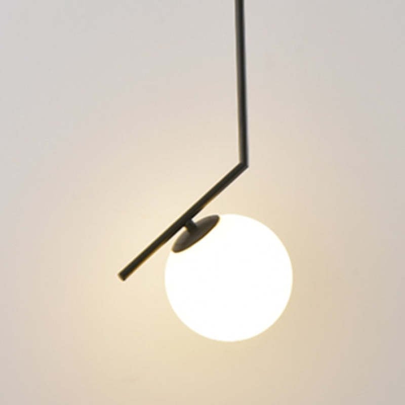 Valentina Modern Globe Metal/Glass Pendant Light, 3 Style - Lumpaz