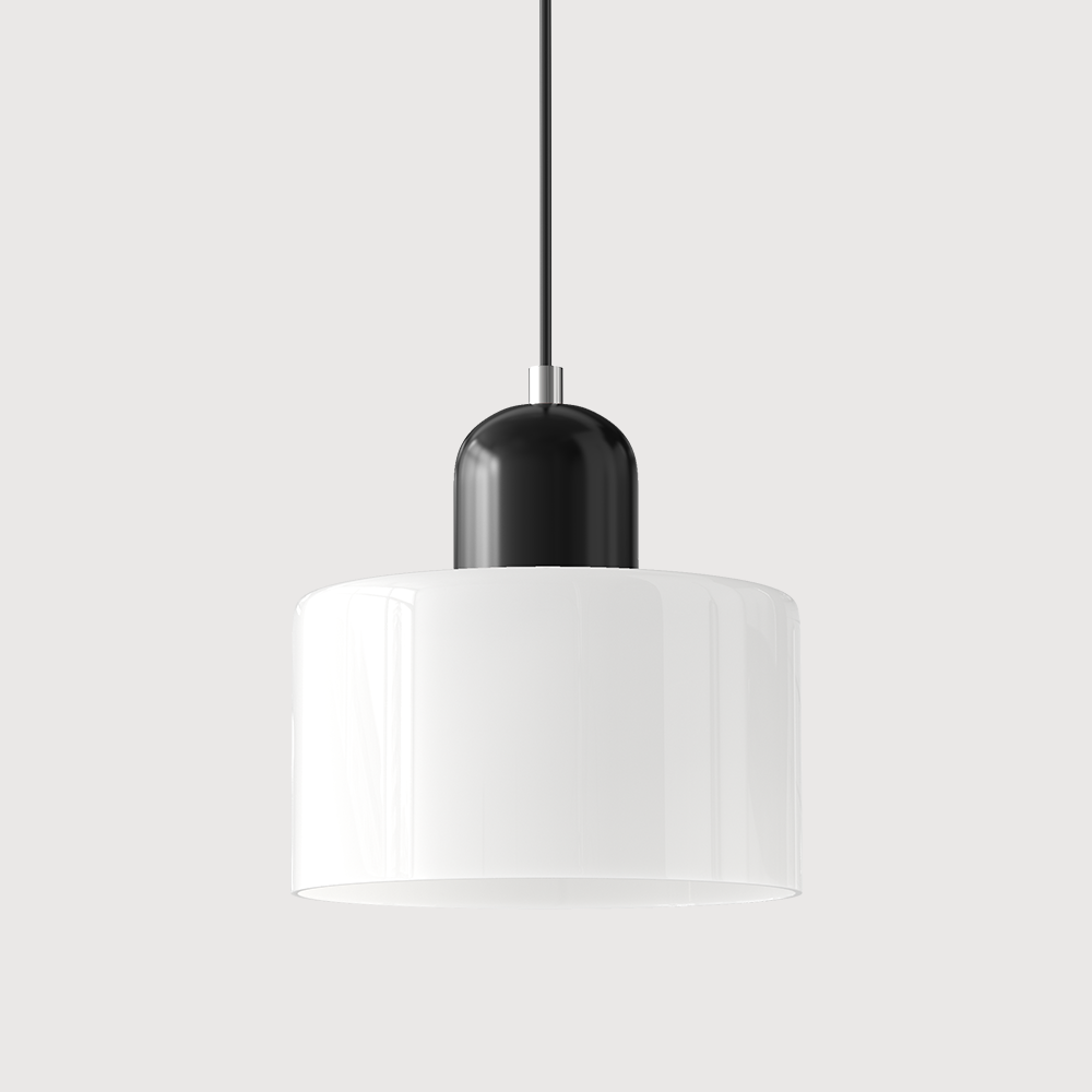 Morandi Modern White Glass Kitchen Island Pendant Light - Lumpaz