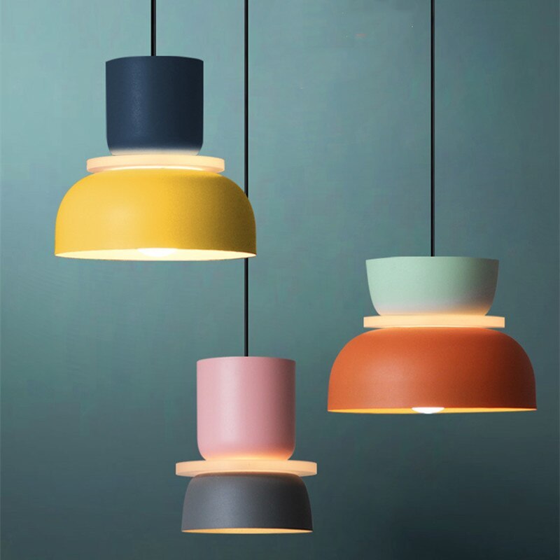 Morandi Pendant Light, Island, Contrast Color, Industrial - Lumpaz