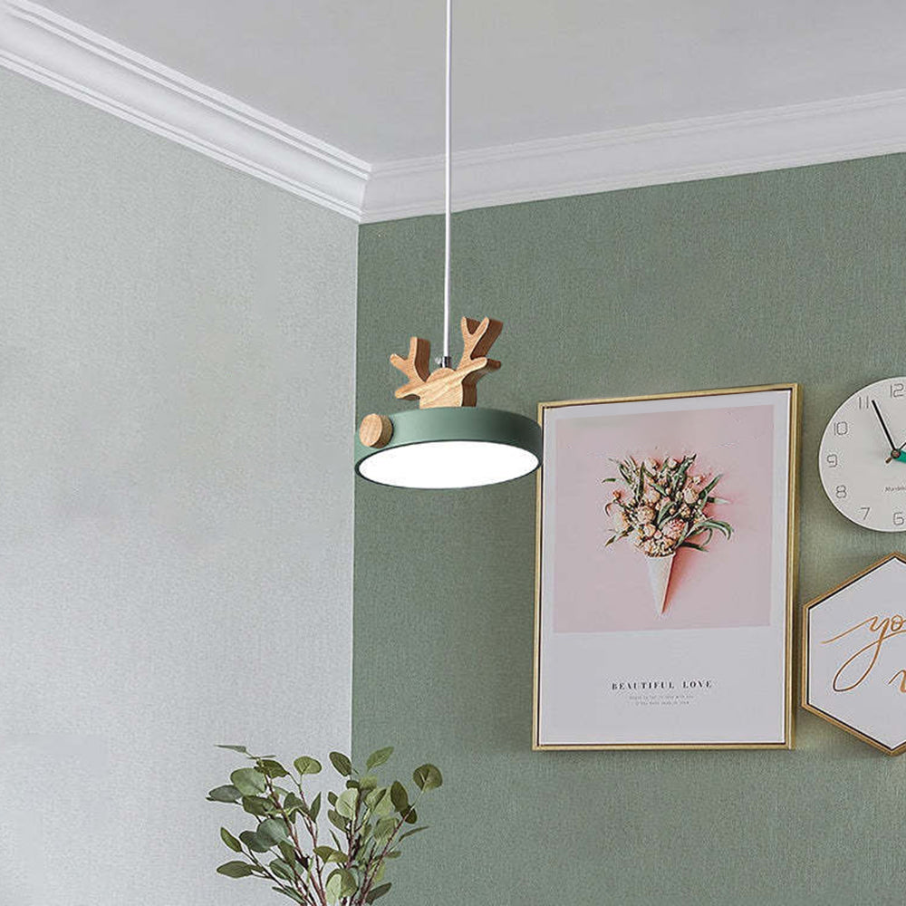 Morandi Deer Cluster Pendant Light 3 Color, 1/3 Heads - Lumpaz