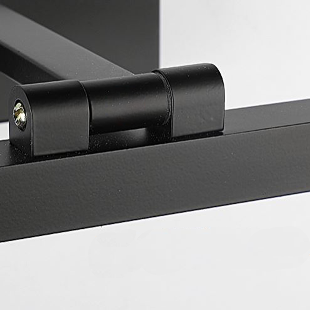 Edge Wall Lamp Linear Mirror Front Vanity, Black/White, Bathroom - Lumpaz