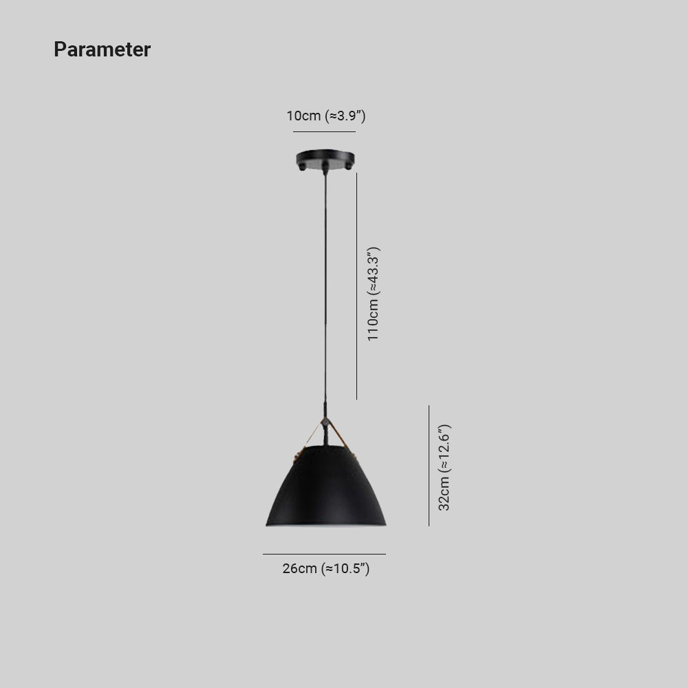Morandi Modern Frisbee Shaped Metal Pendant Light, Black/White - Lumpaz