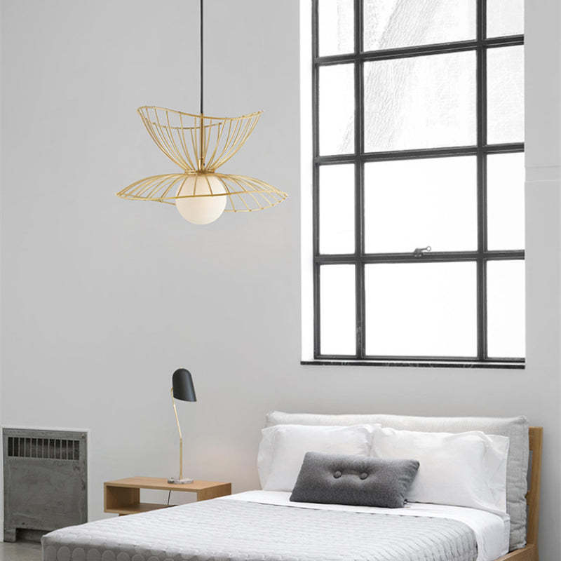 Renée Pendant Light Modern, Metal, Gold/Black, Kitchen Island - Lumpaz