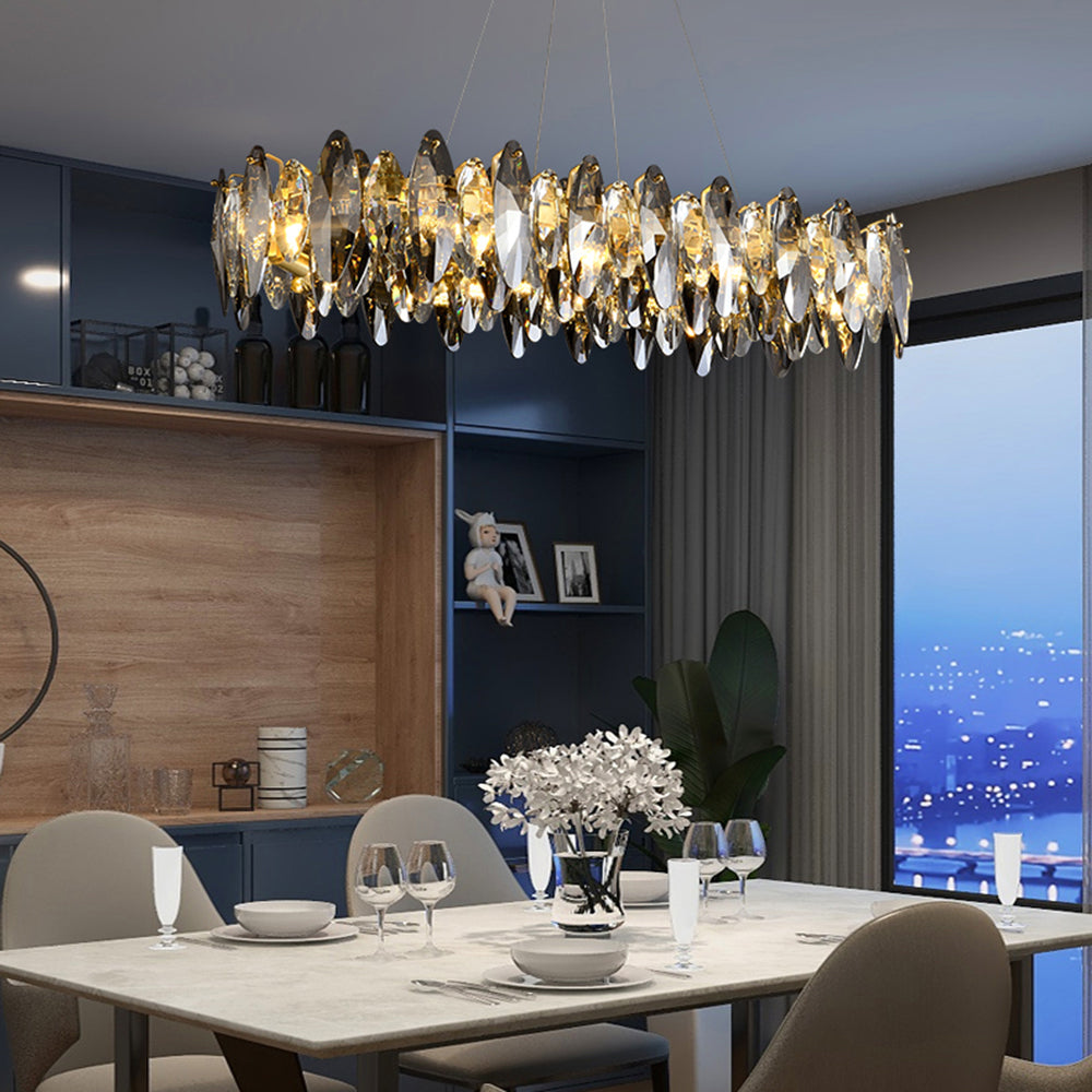 Marilyn Modern Annular Metal Pendant Light,Gold - Lumpaz
