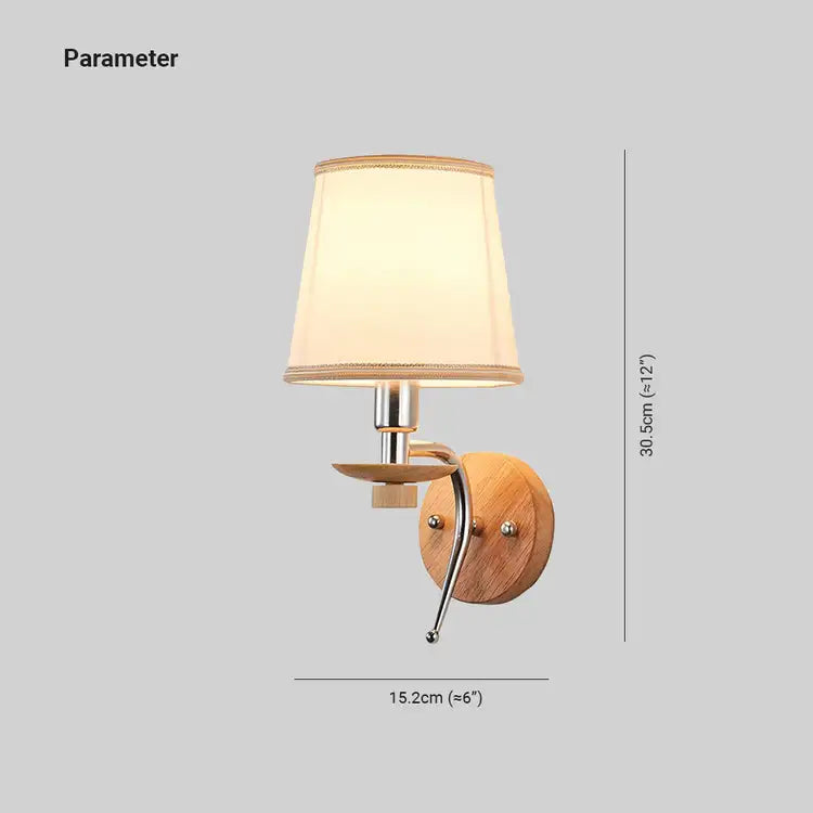 Eryn Modern Geometric Wood Vanity Wall Lamp, Bedroom/Bathroom - Lumpaz