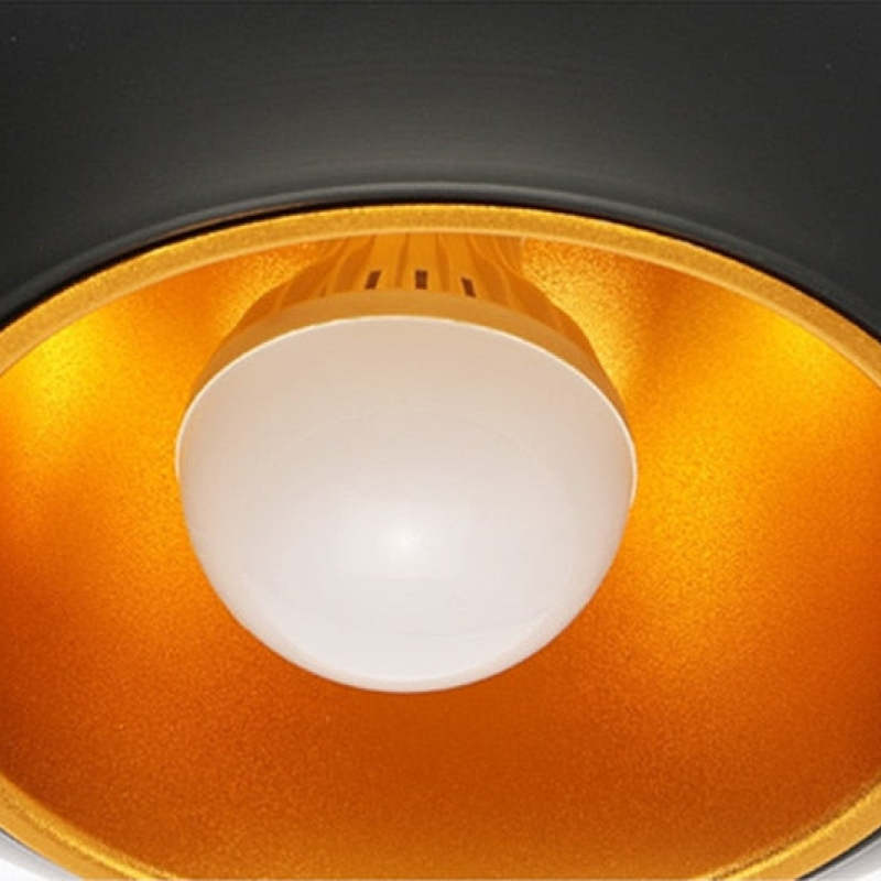Nazifa Metal Modern Pendant Light, Black / White - Lumpaz