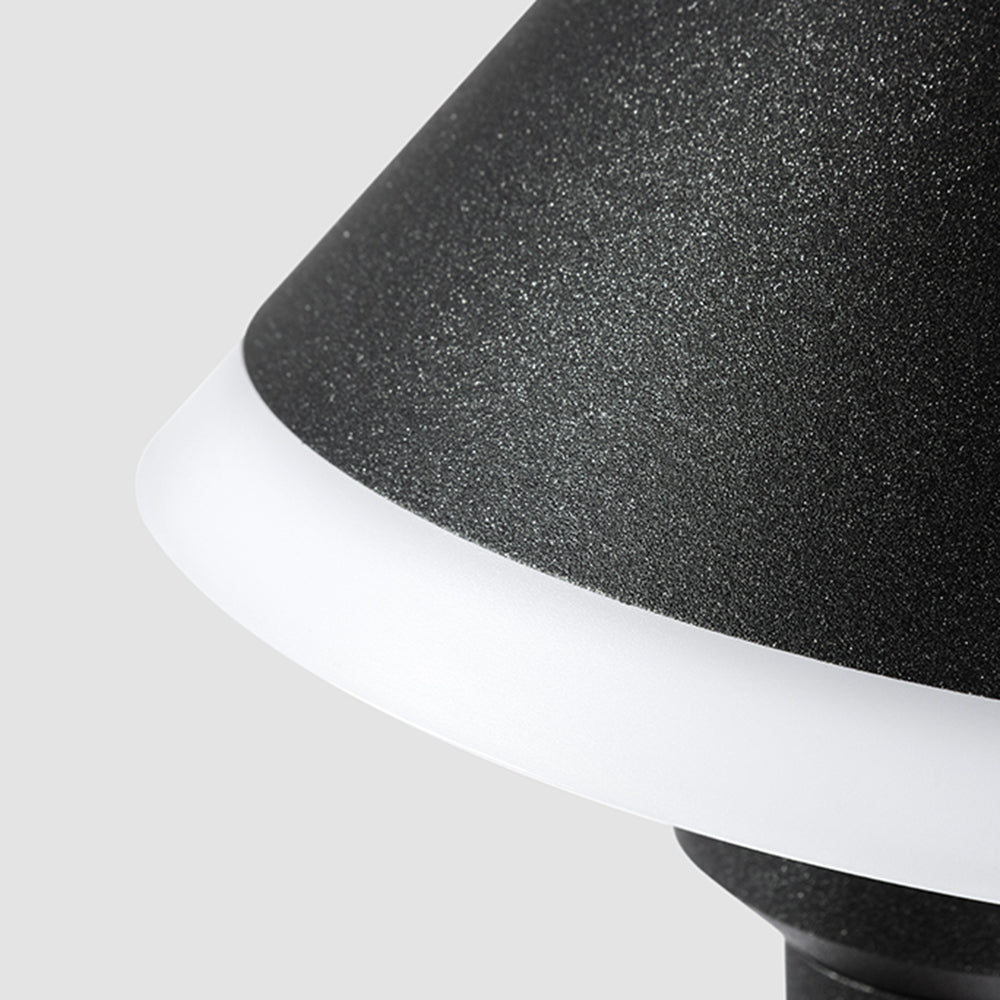 Carins Modern Bowl Metal/Acrylic Outdoor Waterproof Wall Lamp, Black - Lumpaz