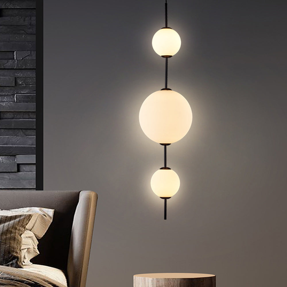 Valentina Creative Ball Pendant Light, Metal & Glass, 3 Styles - Lumpaz