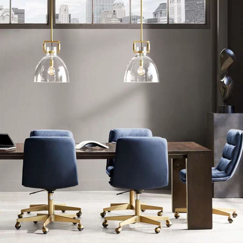 Cairns Modern Geometric Glass/Metal Pendant Light, Brass - Lumpaz