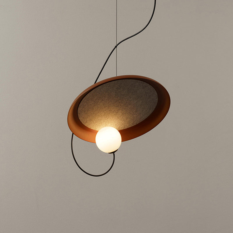 Avi Pendant Lights Stylish Art Deco, Black/White/Copper, Living Room - Lumpaz
