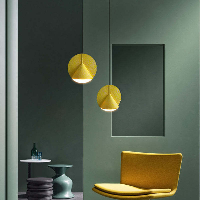 Zaid Modern LED Colorful Shade Hanging Pendant Light - Lumpaz
