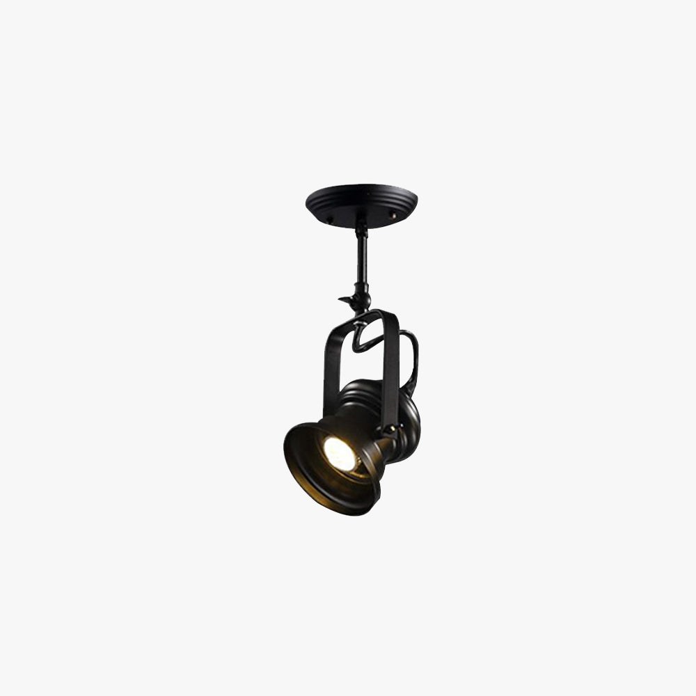 Alessio Industrial Style Rotatable Semi-Flush Mount Ceiling Light - Lumpaz