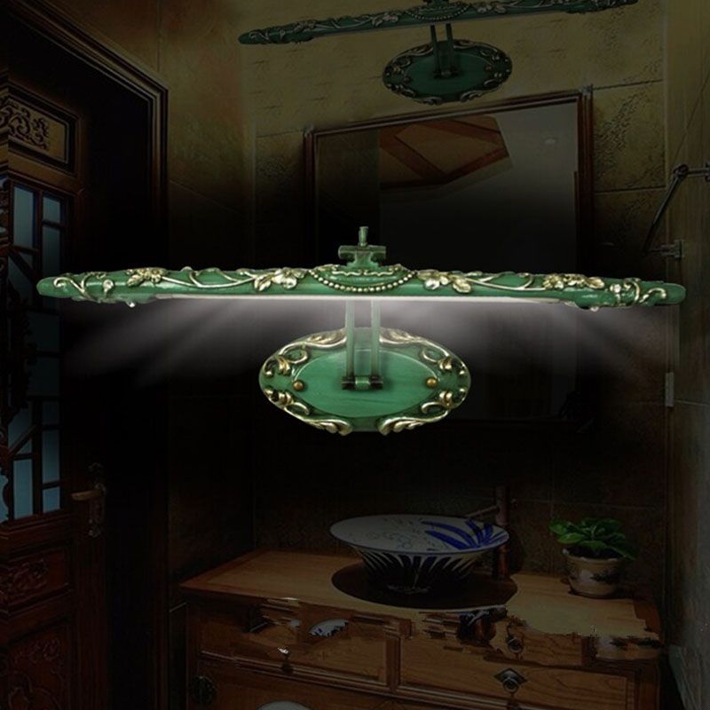 Félicie Mirror Front Vanity Wall Light Resin Glass Bathroom - Lumpaz